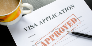 Approved visa application form representing the successful process for international students
