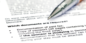 A checklist of required documents for university applications